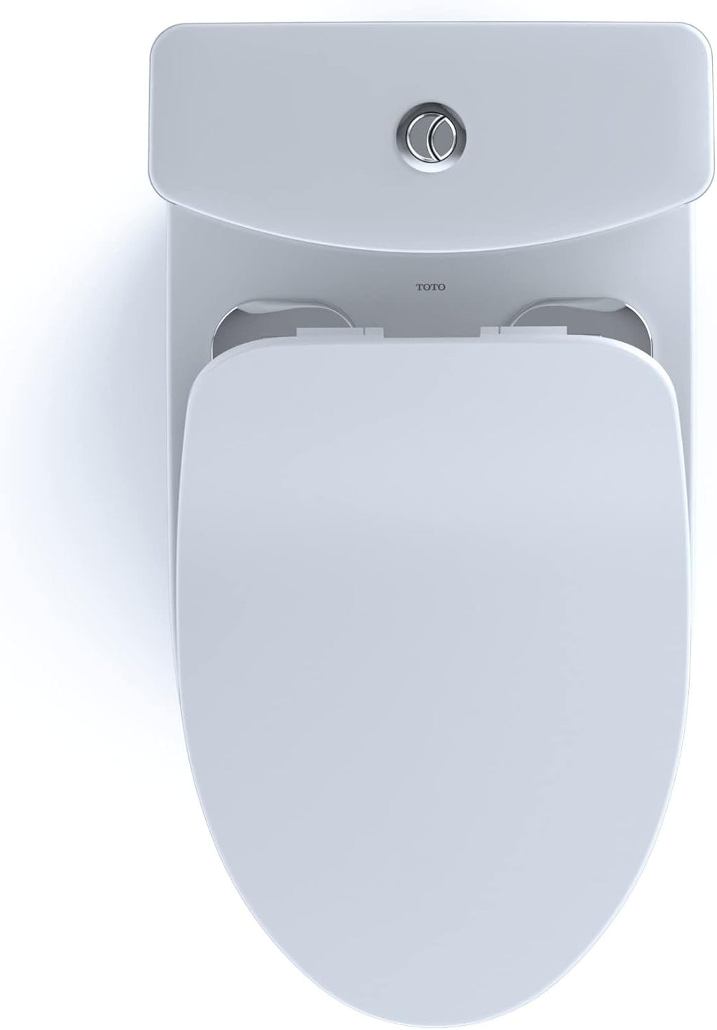 TOTO® Aquia® IV Two-Piece Elongated Dual Flush 1.28 and 0.9 GPF Toilet with CEFIONTECT® and SoftClose® Seat, WASHLET®+ Ready, Cotton White - MS446234CEMGN#01