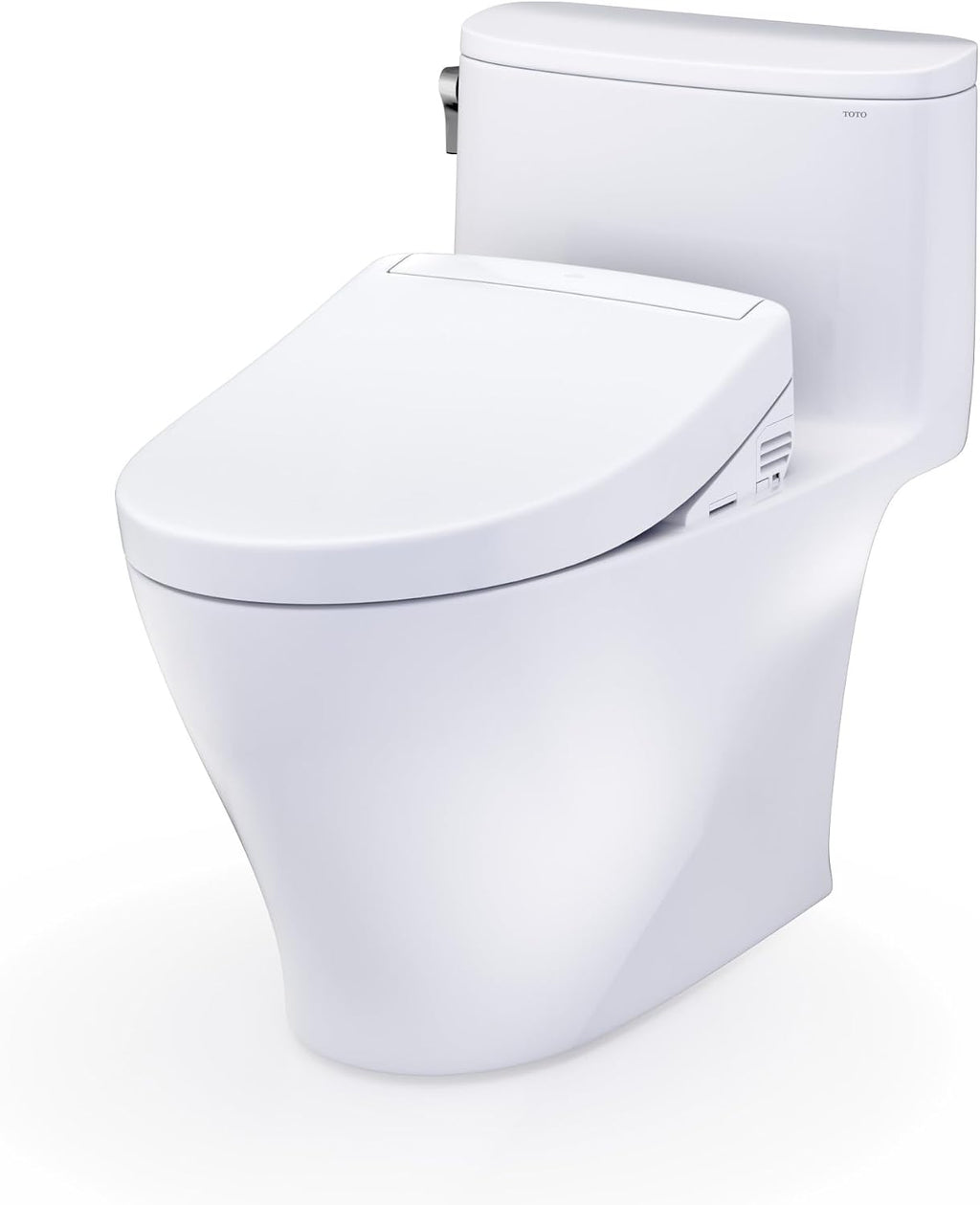 TOTO® WASHLET®+ Nexus® One-Piece Elongated 1.28 GPF Toilet and WASHLET S5 Bidet Seat, Cotton White - MW6423446CEFG#01