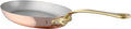 Mauviel M'Heritage 150 B 1.5mm Polished Copper & Stainless Steel Oval Frying Pan With Brass Handles, 11.8 x 7.9-in, Made in France
