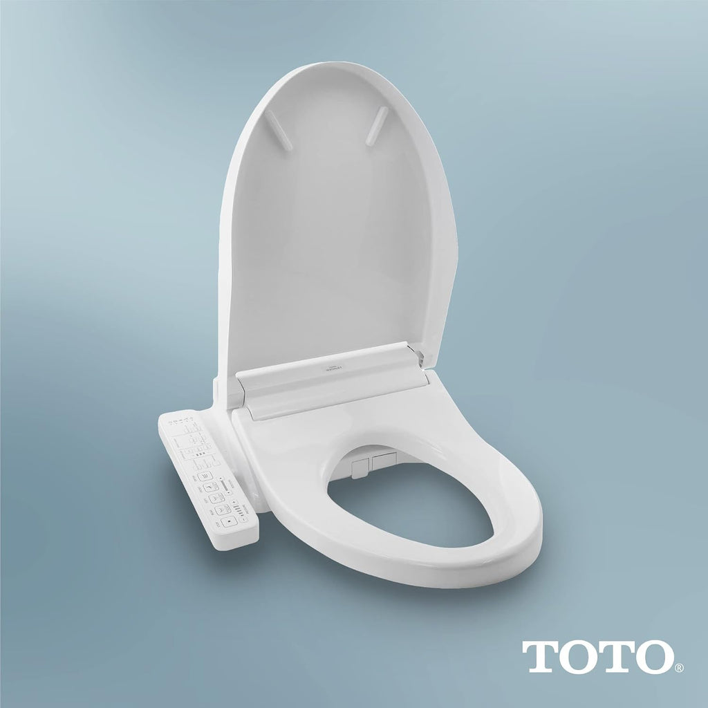 TOTO® WASHLET® C2 Electronic Bidet Toilet Seat with PREMIST and EWATER+ Wand Cleaning, Elongated, Cotton White - SW3074#01