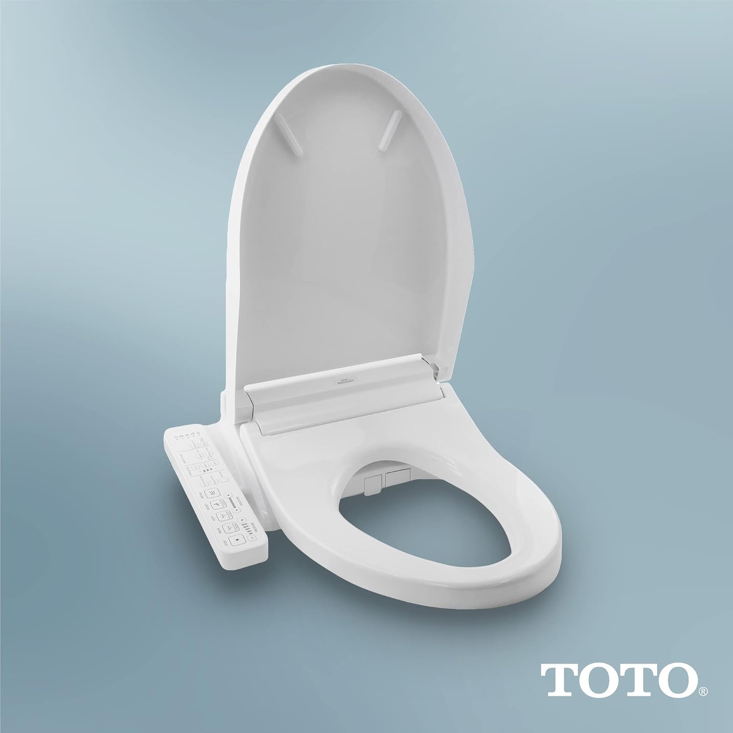 TOTO® WASHLET® C2 Electronic Bidet Toilet Seat with PREMIST and EWATER+ Wand Cleaning, Elongated, Cotton White - SW3074#01