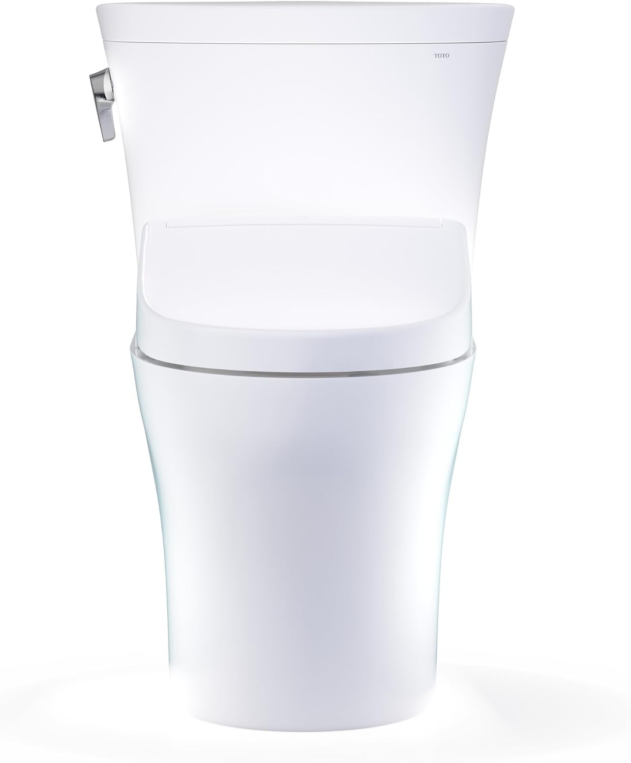 TOTO® WASHLET®+ Aquia IV® Arc Two-Piece Elongated Dual Flush 1.28 and 0.9 GPF Toilet with S5 Bidet Seat, Cotton White - MW4483446CEMFGN#01