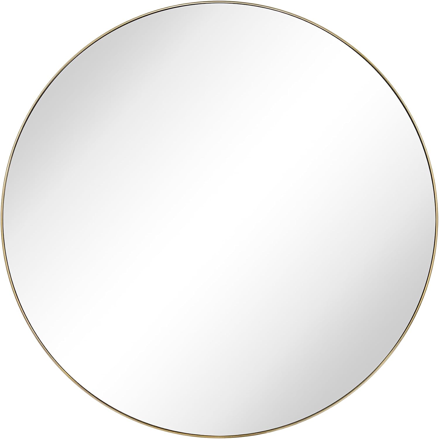 Surface Mount Brushed Gold Round CircleBathroom Medicine Cabinet with Mirror Circlular Shaped Stainless Steel Metal Framed Medicine Cabinets Bathroom Cabinet with Mirror 24'' Diameter