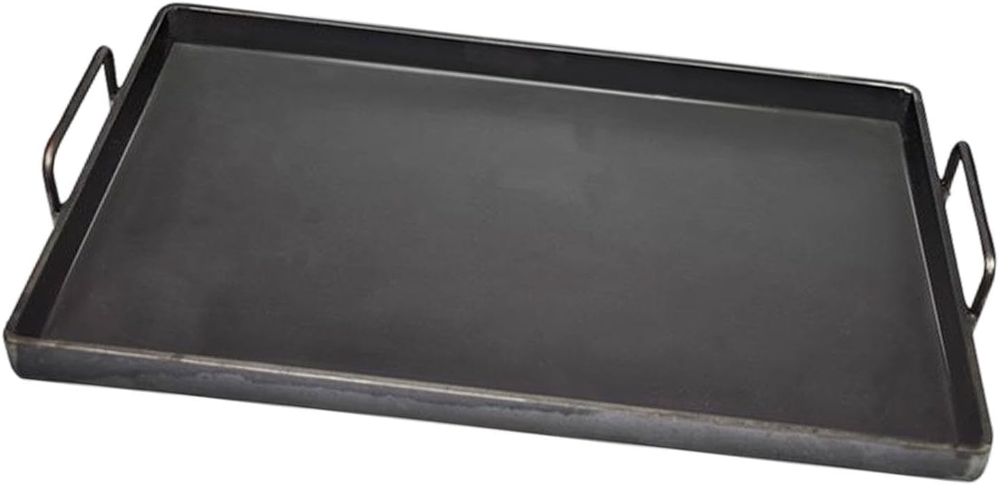 Grilling Pan, Flat Top Plate with Handle,Utility Accessories, Iron Griddle Pan for Gas Grill Indoor Camping Outdoor