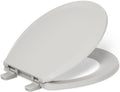 Kohler K-4662-56 Q2 Round Closed-Front Toilet Seat with Quick-Release and Qu, Grey Color LUSTRA, Tender Gray