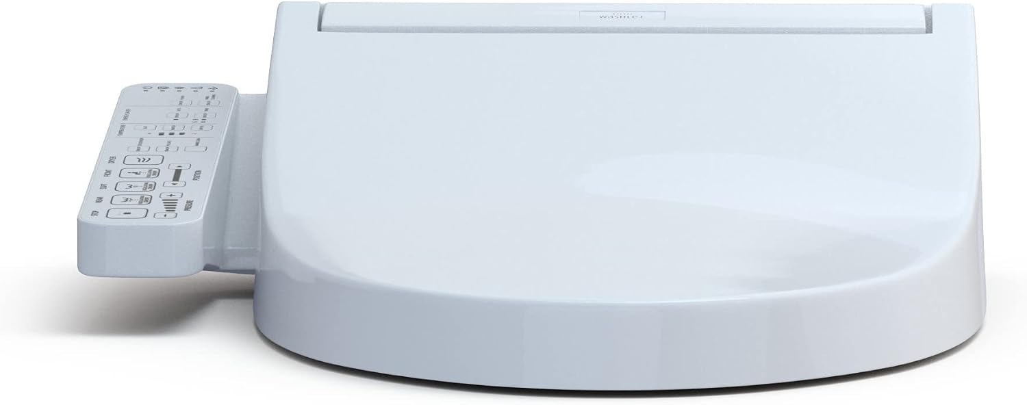 TOTO® WASHLET® C2 Electronic Bidet Toilet Seat with PREMIST and EWATER+ Wand Cleaning, Elongated, Cotton White - SW3074#01