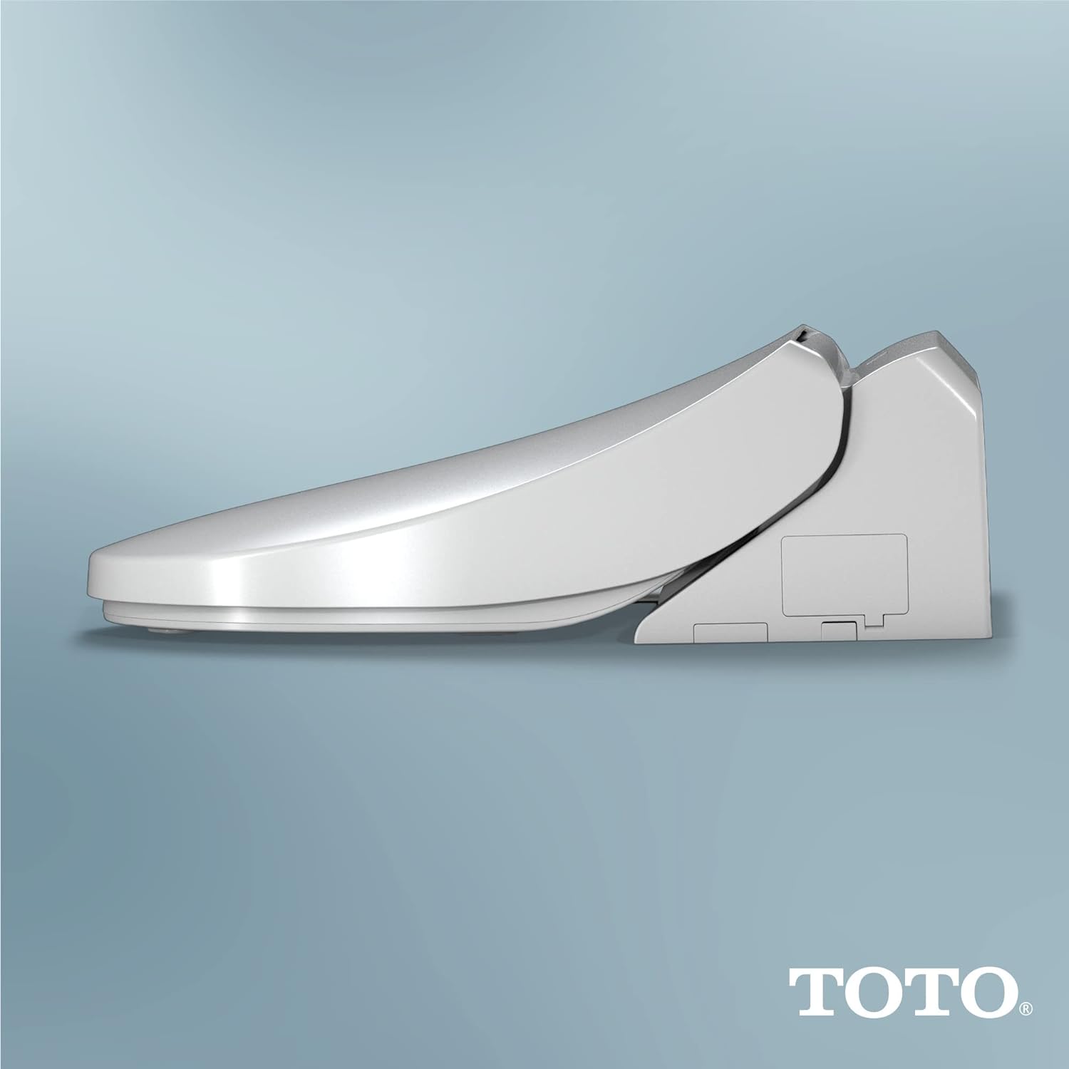 TOTO® WASHLET® A2 Electronic Bidet Toilet Seat with Heated Seat and SoftClose® Lid, Elongated, Cotton White - SW3004#01