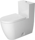 Duravit, 2173012085, ME by Starck 1.28 GPF One Piece Elongated Chair Height Toilet with Top Flush Button - Less Seat, White with HygieneGlaze