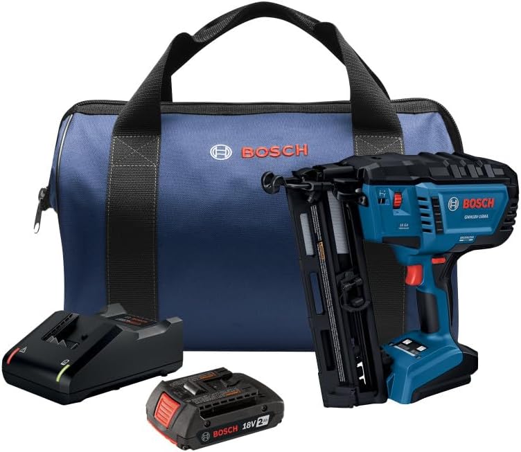 GNH18V-16MAB12 18V Brushless 16-Gauge Angled Finish Nailer Kit with (1) 2 Ah Standard Power Battery