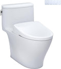 TOTO® WASHLET®+ Nexus® One-Piece Elongated 1.28 GPF Toilet with S7 Contemporary Bidet Seat, Cotton White - MW6424726CEFG#01