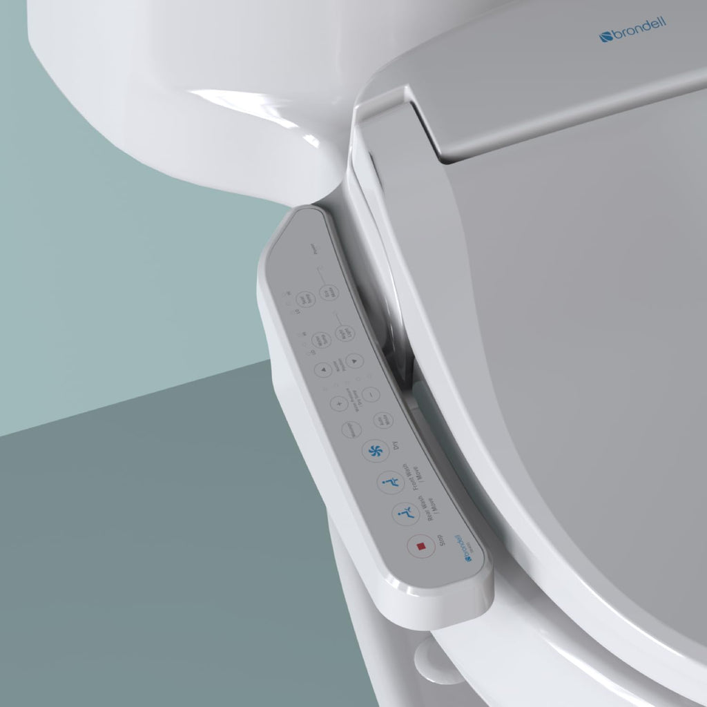 Brondell SE400-RW Swash Electric Bidet Seat for Round Toilets and Swash Filter Bundle