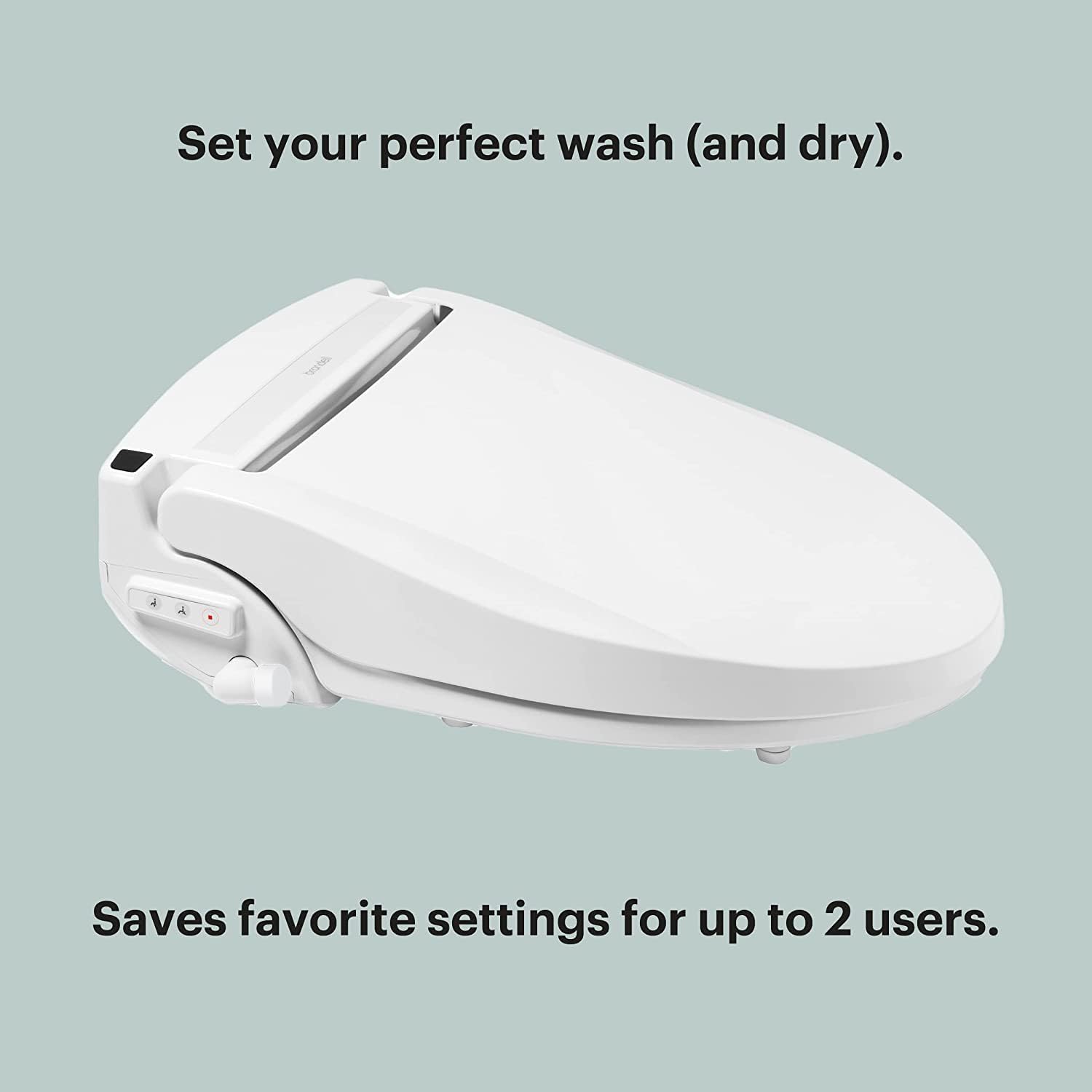 Brondell LE99 Bidet Toilet Seat, Fits Round Toilets, Electric Bidet with Remote, Warm Air Dryer, Strong Wash Mode, Stainless-Steel Nozzle, Saved User Settings & Easy Installation
