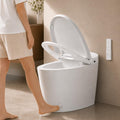 EPLO Smart Toilet Bidet with Auto Open Close,Foam Shield,1000G MaP Flush Score,ADA Comfort Chair Height,Blackout Flush,Heated Seat,Air Dryer,One Piece Modern Elongated Toilet with Tank Pump E18PRO