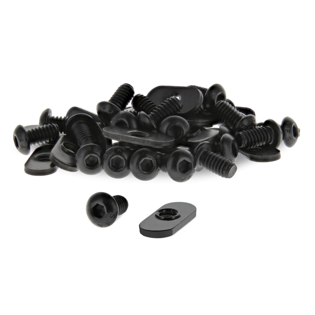 8020, 3393, 10 Series Bolt Combo, 1/4-20 x 0.5 Inch Button Head Socket Cap Screw with Slide in Economy T-Nut Steel Hardware 80/20 Nuts and Bolts Set (1000 Pack)