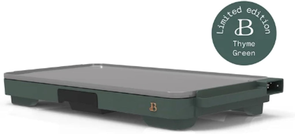 Stunning XL Electric Griddle 12' x 22,' Non-stick (Thyme Green)