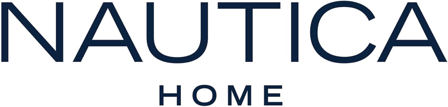 Nautica - King Comforter Set, Soft Yarn-Dyed Cotton Bedding, Medium Weight for Year Round Use, 3 Piece Bed Set with Matching Pillowcases (Fairwater Blue)
