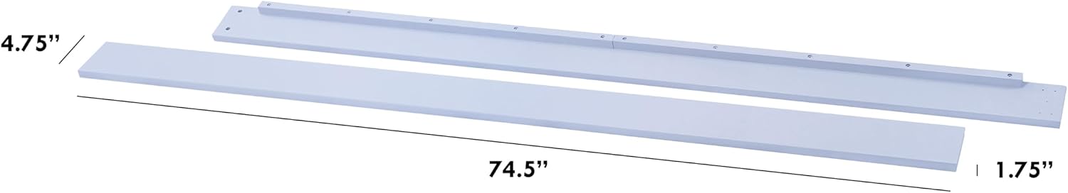 Davinci Hidden Hardware Twin/Full-Size Bed Conversion Kit (M5789) in Powder Blue
