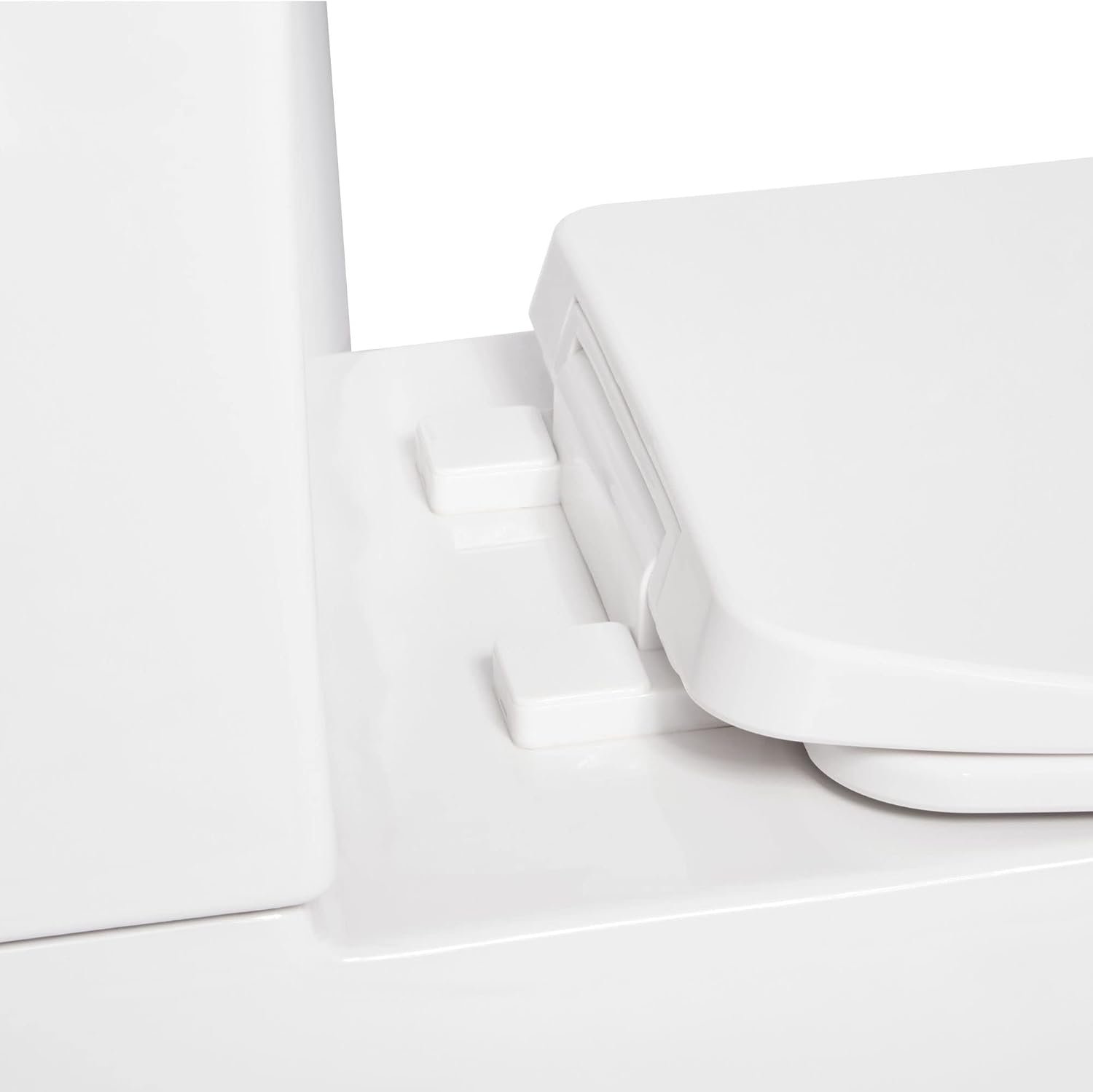 Signature Hardware 481682 Carraway 1.28 GPF Two Piece Elongated Toilet - Bidet Seat Included, ADA Compliant - White