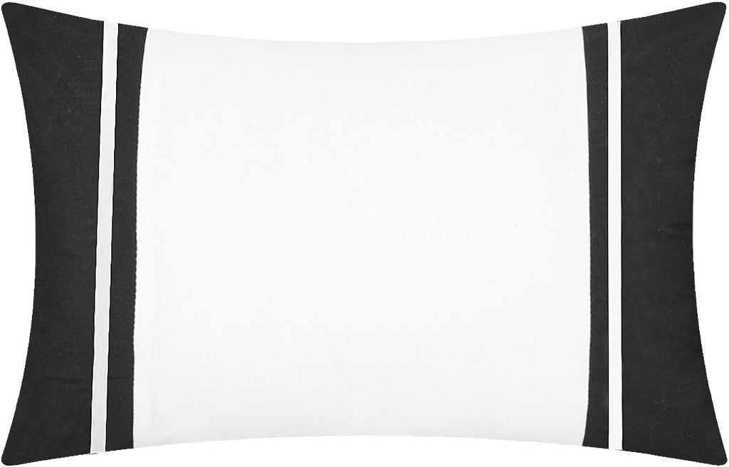 Chic Home CS2119-AN Cheryl 10 Piece Comforter Complete Bag Pleated Ruched Ruffled Bedding with Sheet Set, King, Black