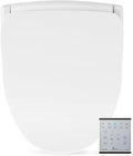 Bio Bidet Slim Two Electric Bidet Toilet Seat Round, Warm Water, Heated Seat, Night Light, Front and Rear Wash, Wireless Remote Control, White