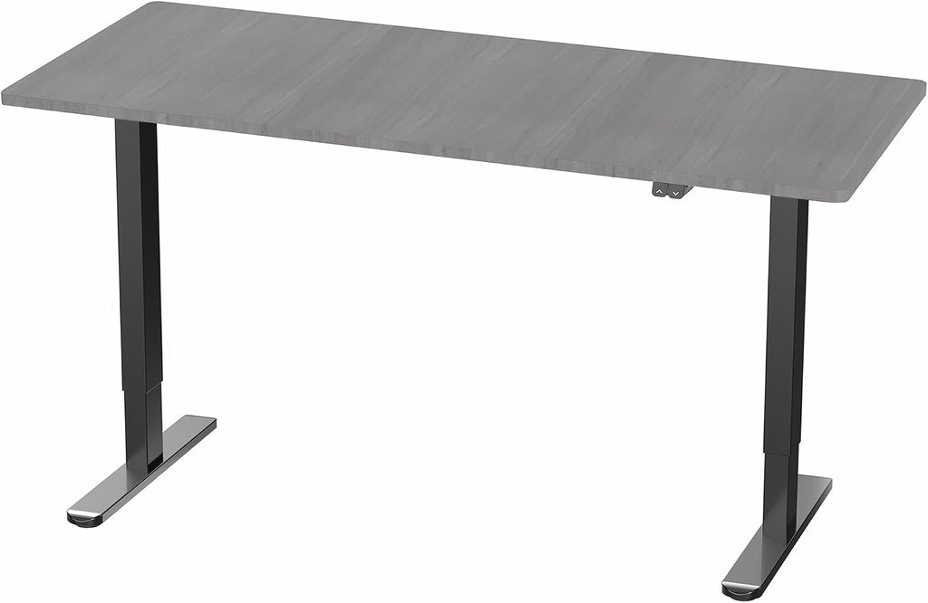 VIVO Electric 60 x 30 inch Stand Up Desk, Height Adjustable, Dark Gray Top Black Frame, Home and Office Furniture Sets, DESK-KIT-0B6G
