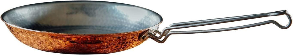 Sertodo Copper Skillet Pan | 10 inch Diameter | Patented Stainless Steel Handle System | Naturally Non-Stick Tin Lining, Pure Copper Body | Professional Kitchen Grade | Elegant, Durable, Functional