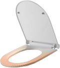 Toilet lid-Slim Zero-Non Electric Bidet Seat for Elongated, Nozzle, Nightlight, White
