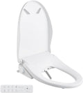 Smart Bidet Toilet Seat with Remote, Adjustable Heated Seat&Air Dryer, Endless Instant Warm Water, Multiple Spray Modes, Stainless Steel Nozzle, Soft Close, Deodorizer, 3D Curved(AMZ-US-NKH3101-NA)