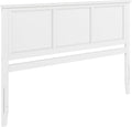 AFI, Madison King Solid Wood Panel Headboard, White