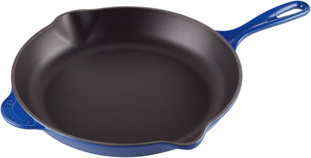 Le Creuset Enameled Cast-Iron 11-3/4-Inch Skillet with Iron Handle, Cobalt
