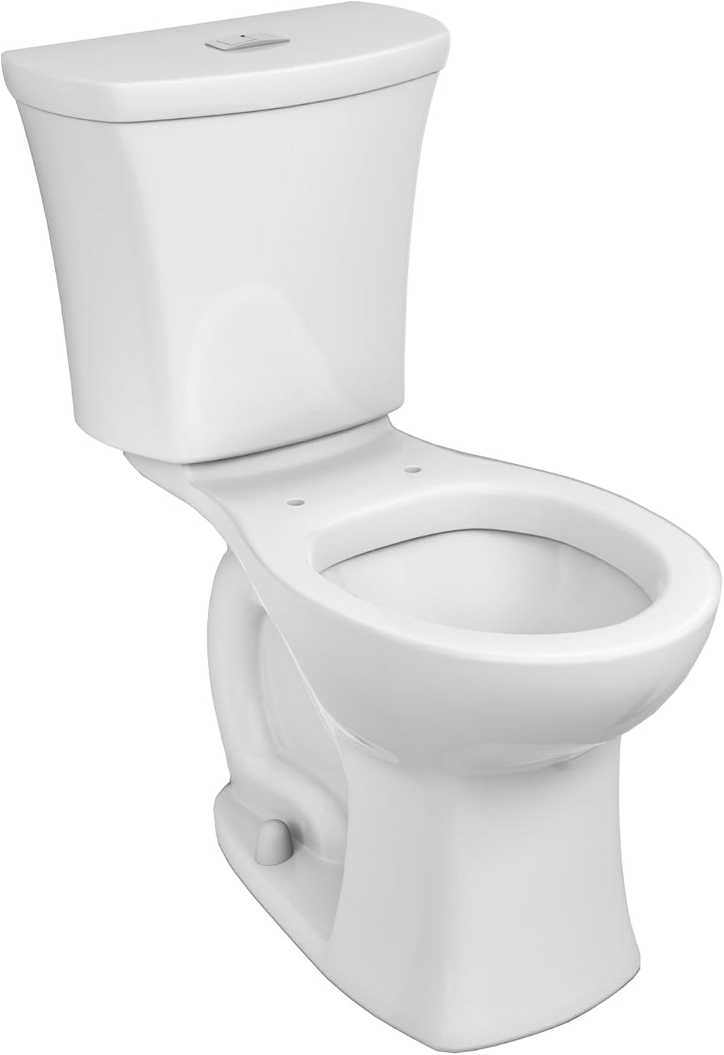 American Standard 204BA200.020 Edgemere Two-Piece Toilet Less Seat, Round Front, Dual Flush, White, 1.1-1.6 gpf