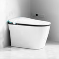 WinZo Smart Toilet with Bidet Built In, Tankless Toilets with Dryer, ADA Comfortable Height One-Piece Toilet with Heated Seat, Auto Flushing, Featuring Foot Sensor and LED Display