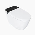 Garvee Smart Toilet with Bidet, One-Piece Design, Heated Seat & Auto Open/Close Lid, Foot Sensing & Automatic Flush, Warm Water Wash & Dryer, LED Display & Night Light, Built-in Tank (White/Black)