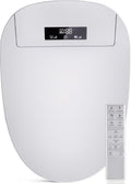 Bidet Toilet Seat with Adjustable Heated Seat & Water, Air Dryer, Quiet Close Lid, Wireless Remote - Electric Bidet Seat 201SP (Elongated)