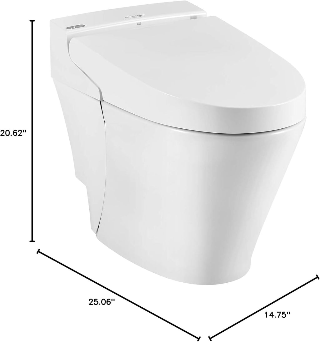American Standard 297AA204-291 Advanced Clean 100 SpaLet Toilet, Alabaster White