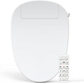 Bidet Toilet Seat Elongated, Unlimited Warm Water, Heated Toilet Seat, Warm Air Dryer, Rear and Front Washing, Soft Closed Toilet Lid, Night Light, Requires Outlet,white