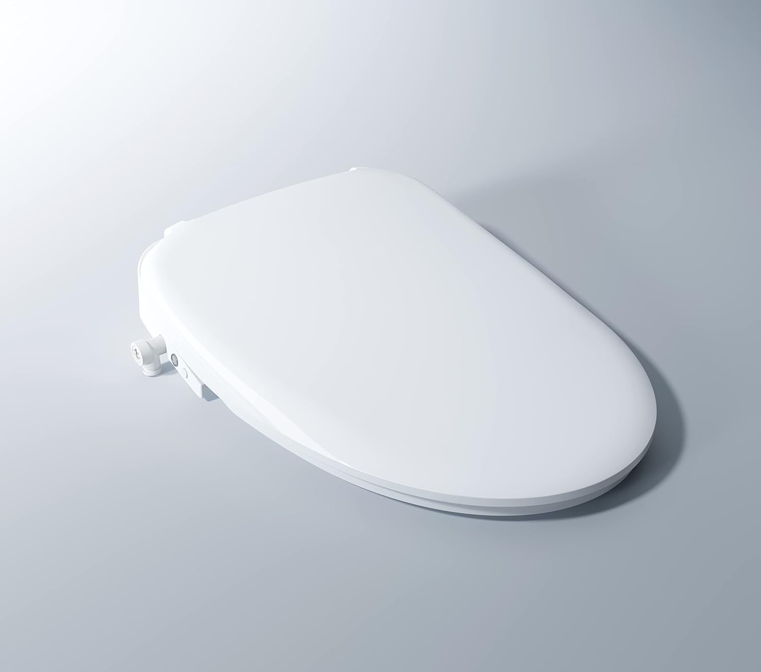Firoe E35L Smart Toilet Bidet Seat, Elongated Slow Clsoe Heated Seat with Remote Control, Adjustable Water Tempreture, Dryer, Front & Rear Wash, Adjustable Nozzle, LED Light