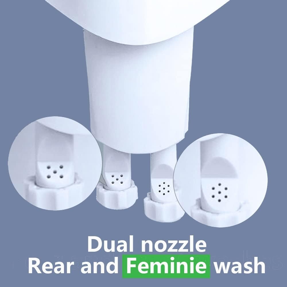 Non Electric Bidet Toilet Seat Attachment Toilette for Toilet Butt Cleaner Bidet Spray Dual Nozzle Feminine Wash (Color : E, Size : 1) (E 1)