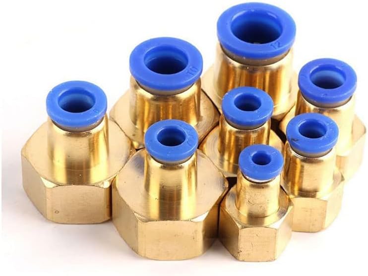 PCF Pneumatic Fittings Quick Air Connector Thread 1/8 1/4 3/8 1/2 BSPT Air Couplings 4mm 6mm 8mm 10mm 12mm Push In Hose Tube,PCF12,03,500 PCS