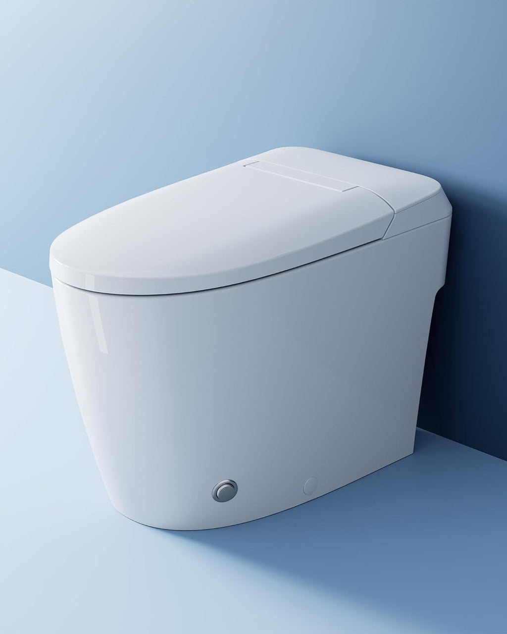 HOROW HR-T30 Non-Electric Bidet Toilet, Tankless Toilet with ADA Chair Height, 1.0GPF and Powerful Flush, Skirted One Piece Toilet for Bathroom, 12' Rough in