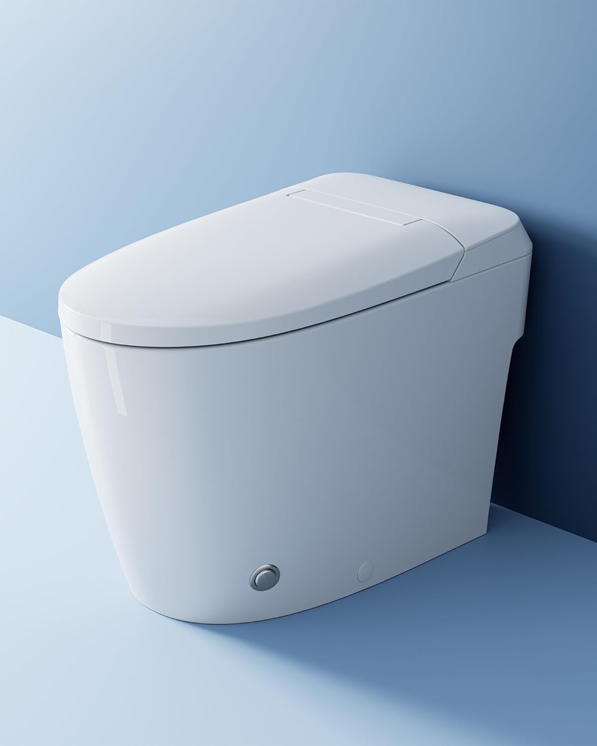 HOROW HR-T30 Non-Electric Bidet Toilet, Tankless Toilet with ADA Chair Height, 1.0GPF and Powerful Flush, Skirted One Piece Toilet for Bathroom, 12' Rough in
