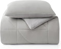 UGG Twin XL/Twin Comforter Set – 2 Piece Luxury Reversible Plush Twin Bed Set with Down Alternative Fill, Soft Comforters Bedding Set with a Pillow Sham for Home & Bedroom Decor, Seal Gray (Corey)