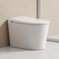 Smart Toilet with ADA Comfort Height Heated Seat, Night Light, Dual Auto Toilet Flushing, Foot Sensor Operation, Modern Elongated One-Piece Toilet for Bathrooms