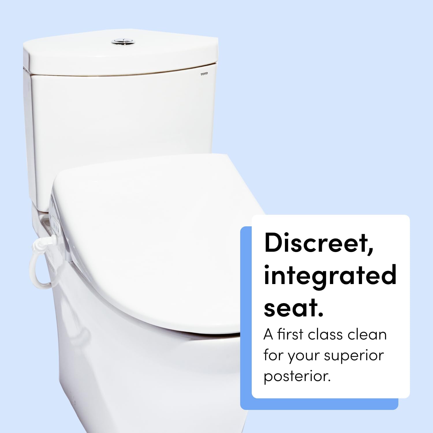 TUSHY Ace 2.0 Round Electric Bidet & Heated Seat. Luxury Clean. Seat Sensor & Soft Close Lid. Self-Cleaning Nozzle, Remote Control Water Temp, Pressure Control, and Air Drier