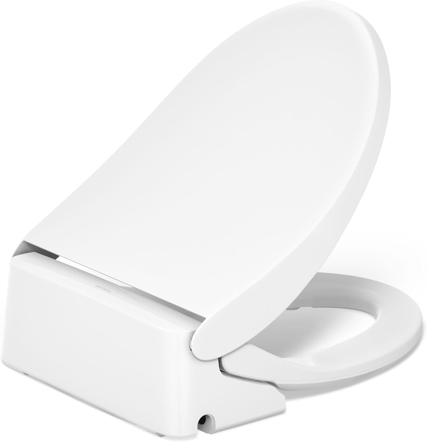 Kohler PureWash E880 Elongated Bidet Toilet Seat With Remote, Warm Water, Quiet-Close Lid Prevents Slamming, Easy Installation with Quick-Release, Self-Cleaning Wand, Adjustable Water Pressure