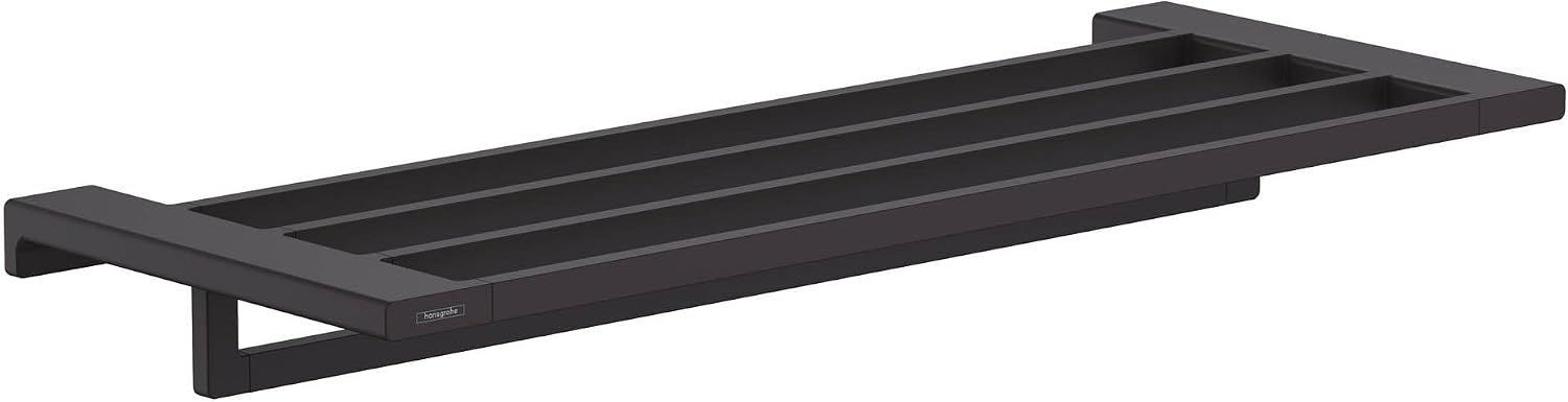 hansgrohe AddStoris Modern Towel Holder in Matte Black, 41751670