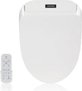 KERDE Electric Toilet Seat, White, Endless Warm Water, Rear and Front Wash, LED Light, Quiet Operation, Wireless Remote,1-click control P30Y.Elongated, for Existing Toilets Bidet