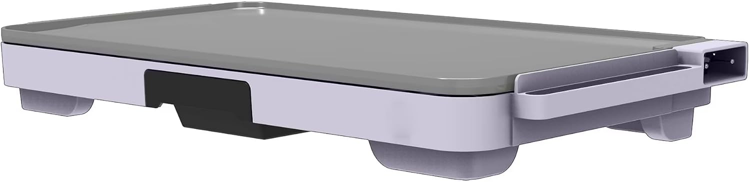 XL Electric Griddle 12' x 22' – Non-Stick, Family Size, Adjustable Temperature, Removable Drip Tray (Lavender)