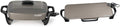 Presto Grey Ceramic 06856' Electric Skillet (16') and Presto Ceramic 22-inch 07062 Electric Griddle with removable handles, Black