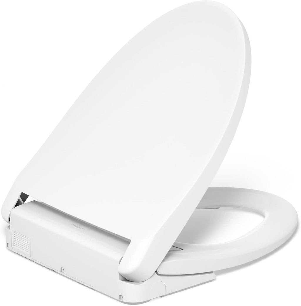 Kohler K-28821 PureWash E930 Elongated Bidet Toilet Seat with Remote Control, Quick Release, Quiet-Close Bidet Seat, Warm Water, Heated - White
